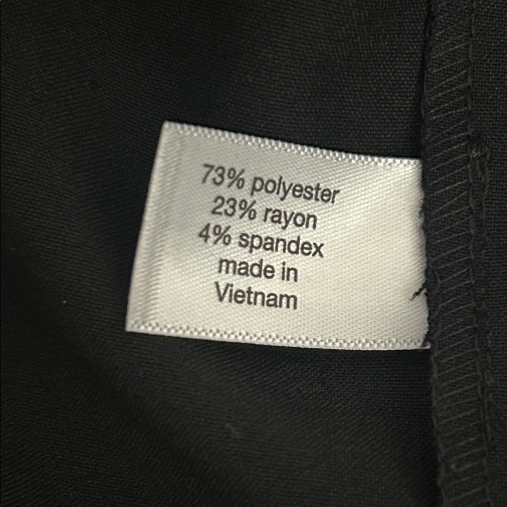 Lane Bryant Classic Black Wide-Leg Dress Pants with Elastic Waist Work Trousers - Picture 7 of 8